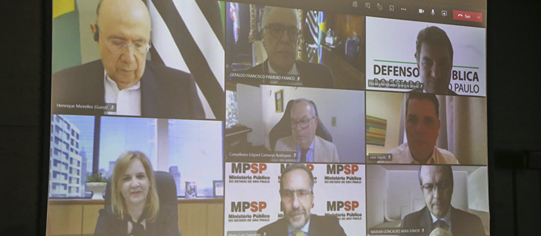 TCESP participa de audiência com Chefes de Poderes para discutir pandemia