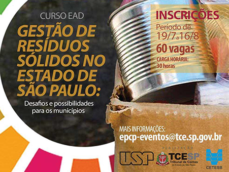 TCESP lança curso on-line sobre gestão de resíduos sólidos