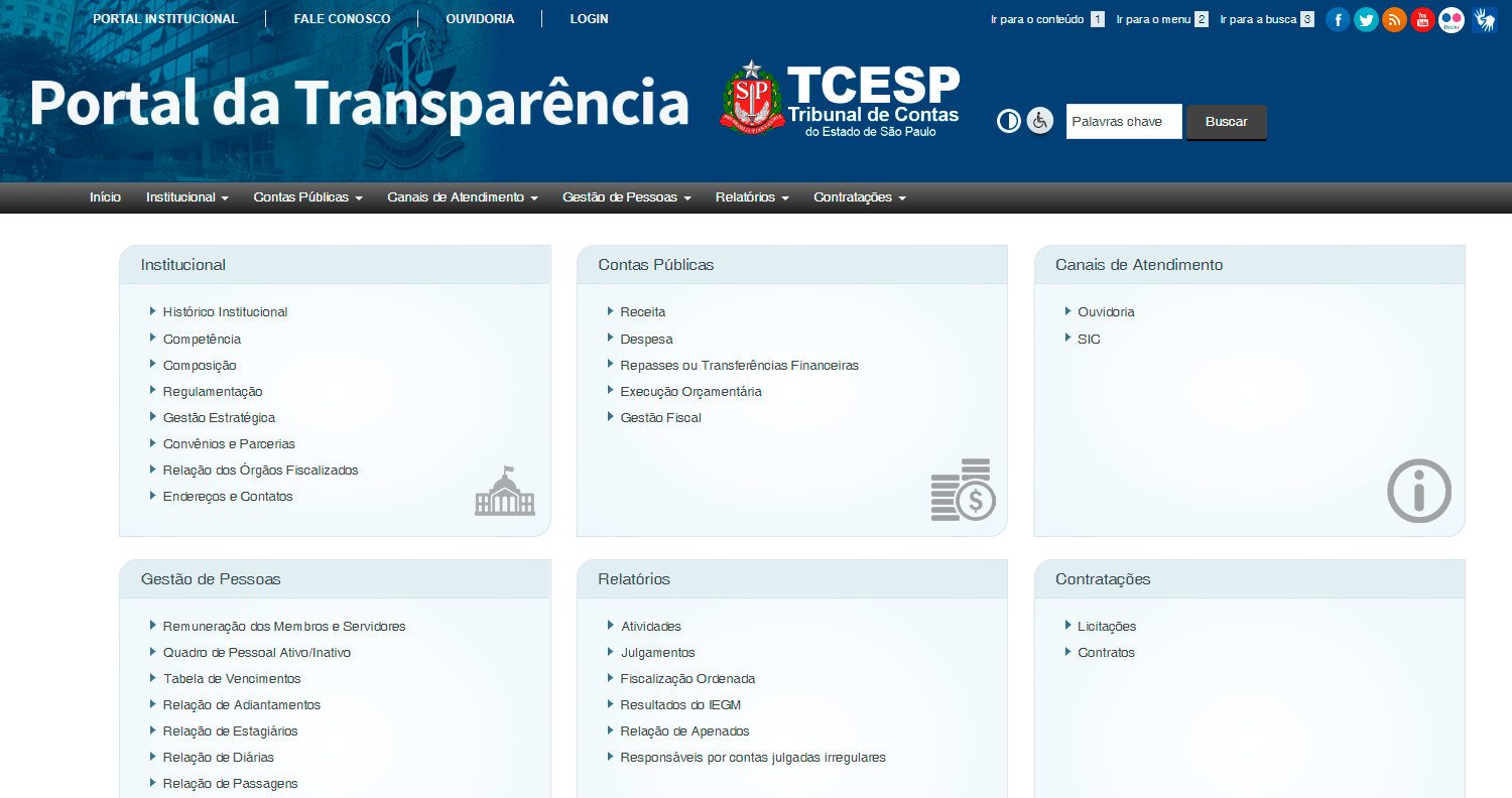 Portal da Transparência do Tribunal de Contas de São Paulo