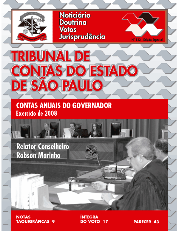 Edição 122 - Especial - Contas Anuais do Governador - Exercício 2008