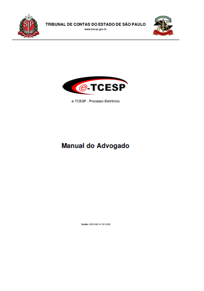 Guia de Utilização do e-Tcesp - Advogado