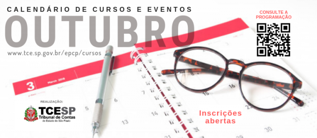 Cursos do TCESP para outubro estão com inscrições abertas