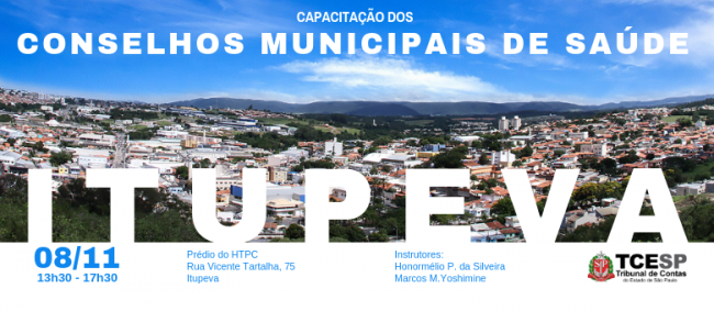 Tribunal de Contas oferece capacitação para Conselhos Municipais de Saúde em Itupeva