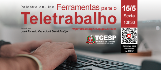 TCESP promove live sobre teletrabalho