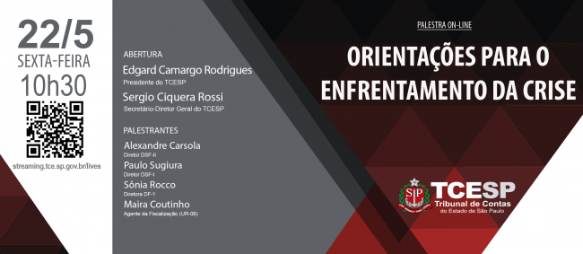 TCESP promove curso sobre enfrentamento de crise no dia 22