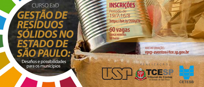TCESP lança curso on-line sobre gestão de resíduos sólidos
