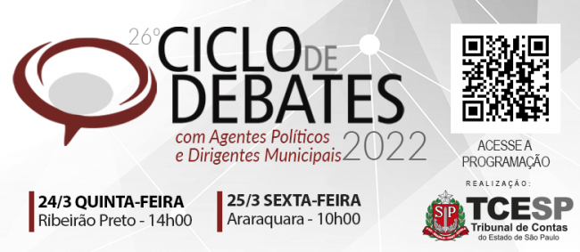 Ribeirão Preto sediará Ciclo de Debates no dia 24; Araraquara receberá evento no dia 25