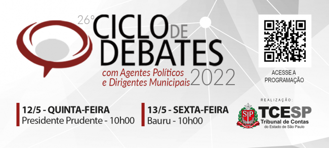 Presidente Prudente sediará reunião do Ciclo de Debates no dia 12; Bauru receberá o encontro no dia 13