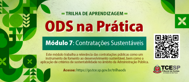 Trilha de Aprendizagem sobre ODS chega ao sétimo módulo