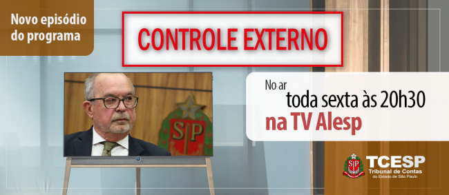 Programa controle externo entrevista Conselheiro Edgard Camargo Rodrigues