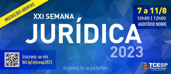  Inscrições para Semana Jurídica do TCESP estão abertas