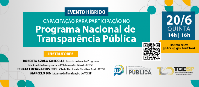 Capacitação vai orientar gestores e controladores sobre Programa Nacional de Transparência Pública