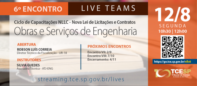 TCE realiza sexta rodada de capacitação sobre Nova Lei de Licitações