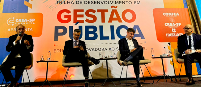 Conselheiro Dimas Ramalho profere palestra em evento do Crea-SP