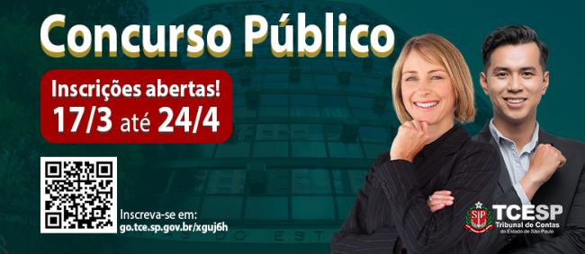 Inscrições abertas para Concurso de Auditor de Controle Externo do TCESP