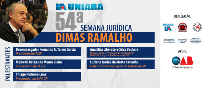 Semana Jurídica da UNIARA homenageia Dimas Ramalho