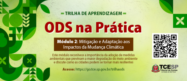 TCESP lança novo módulo de Trilha de Aprendizagem sobre os ODS