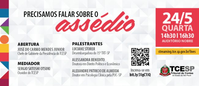 Evento no TCESP discutirá assédio moral no dia 24