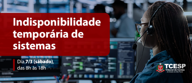 Indisponibilidade de sistemas