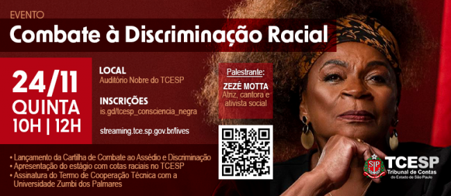 Combate à discriminação racial no setor público será tema de evento no TCE