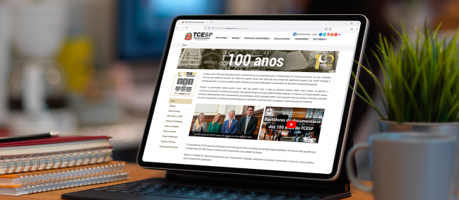 TCESP lança página especial sobre os 100 anos 
