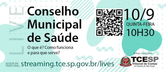 Live do TCESP orientará membros dos Conselhos de Saúde nos municípios