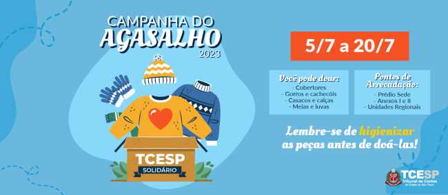 TCESP lança campanha do agasalho 2023