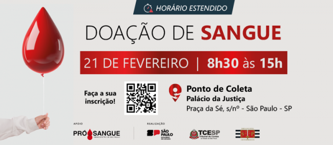 TCESP realiza campanha de doação de sangue em conjunto com TJSP e Secretarias estaduais
