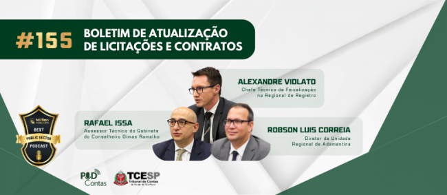 PodContas debate o Boletim de Atualização de Licitações e Contratos do TCESP em seu novo episódio