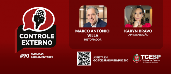 Controle Externo traça panorama das emendas parlamentares em entrevista com historiador Marco Antônio Villa