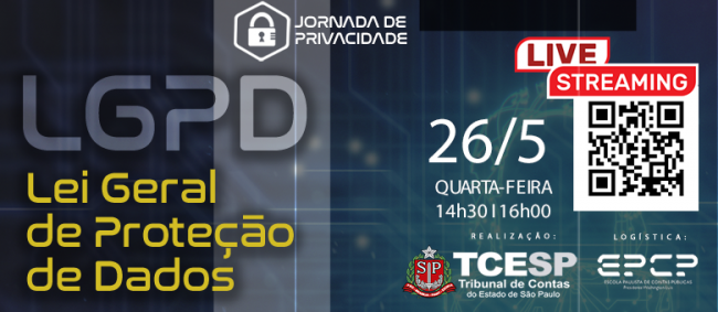 TCESP debaterá Lei Geral de Proteção de Dados em live no dia 26 