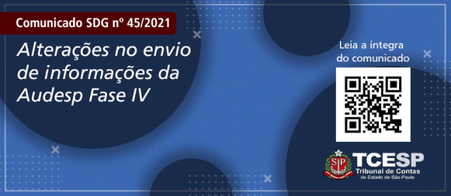 TCE alerta para mudanças no envio de dados da Fase IV do Sistema Audesp