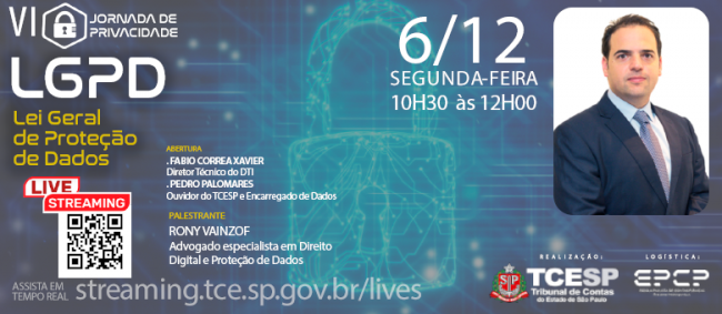 Tribunal de Contas promove último encontro da Jornada de Privacidade LGPD