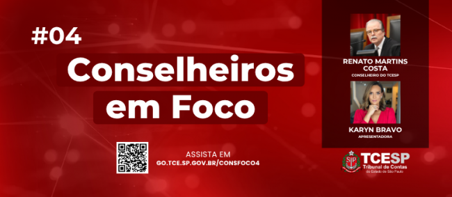 Edição do 'Conselheiros em Foco' recebe o Decano do TCESP, Renato Martins Costa