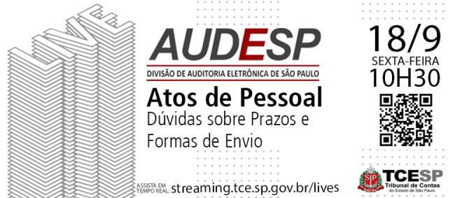 Live do TCE esclarecerá dúvidas sobre atos de pessoal