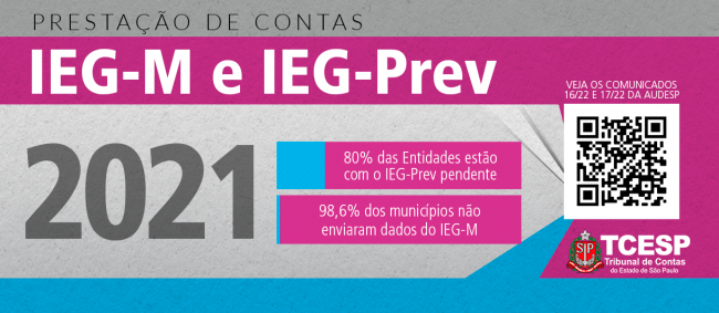 Gestores que não enviarem dados do IEG-M e IEG-Prev até o dia 31 poderão ser multados