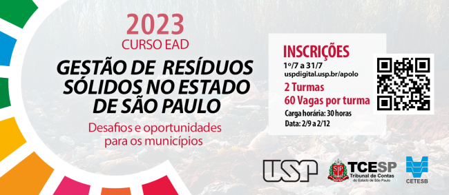 Inscrições para curso sobre gestão de resíduos sólidos terminam na segunda