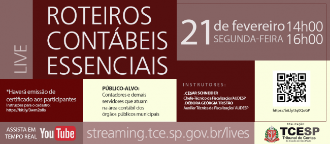 TCESP fará curso para servidores e profissionais de contabilidade