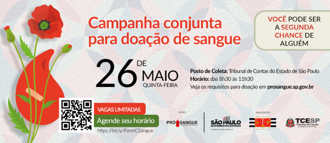 TCESP, Sefaz-SP e TJSP realizam campanha conjunta para doação de sangue 