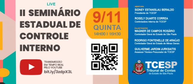 TCESP promoverá II Seminário Estadual de Controle Interno no dia 9