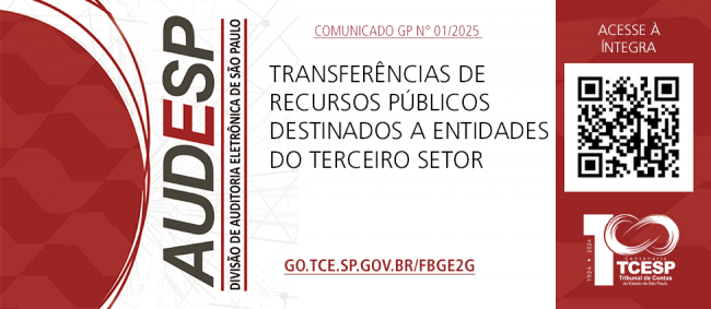Sistema do TCESP vai fiscalizar recursos públicos em entidades do Terceiro Setor