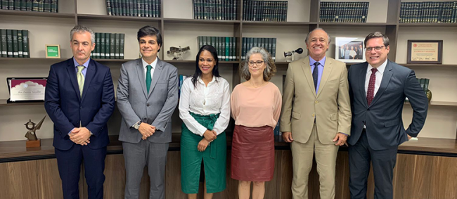Presidente do TCESP faz visita à nova diretoria da OAB-SP