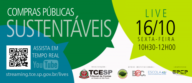 Live do TCESP abordará compras públicas sustentáveis