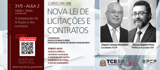 TCESP realiza segundo dia de palestras sobre a Lei de Licitações no dia 31