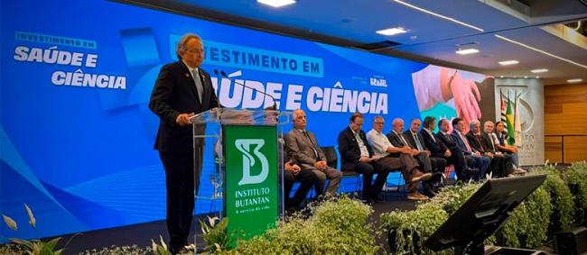 Presidente do TCESP participa de cerimônia de anúncio de investimentos no Instituto Butantan