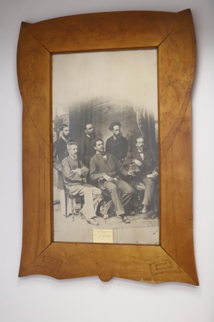 Fotografia de 1886 com o primeiro Presidente do TCESP, Jorge Tibiriçá, com outras autoridades, na Câmara de Campinas