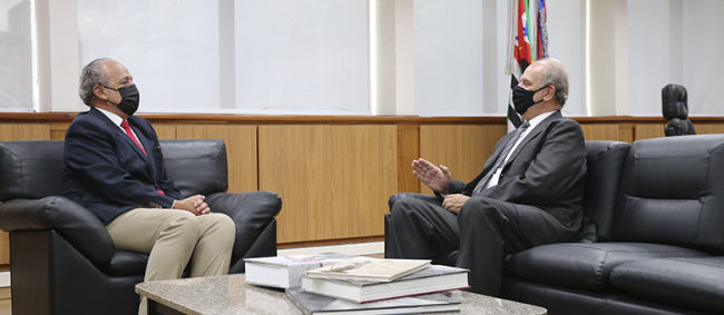 Conselheiro-Presidente realiza audiência com Presidente do TJM-SP