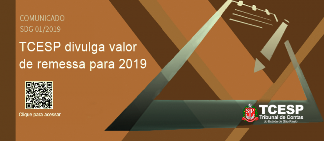 Tribunal divulga valor de remessa para 2019