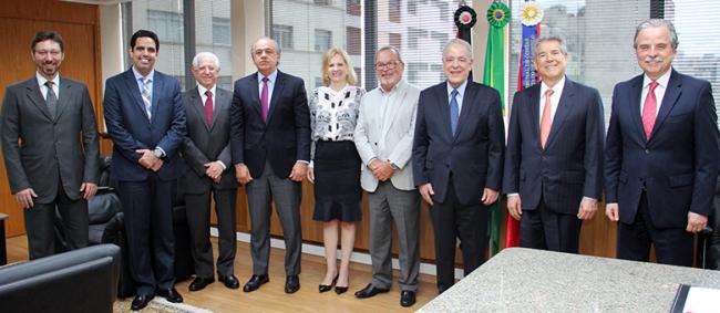 Presidente eleito do TJ-SP participa de reunião no TCESP
