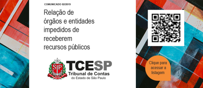 TCESP divulga lista com 1.500 entidades e órgãos impedidos de receberem recursos públicos